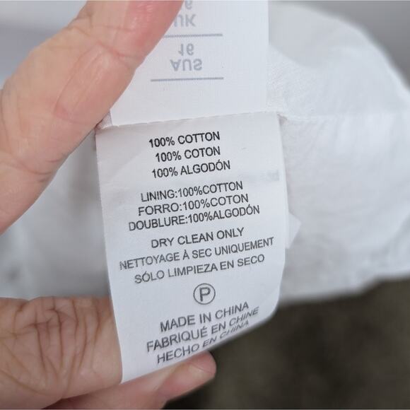 NICHOLAS Novi White Cotton Tiered Long Sun Dress Size 12 - Picture 8 of 11